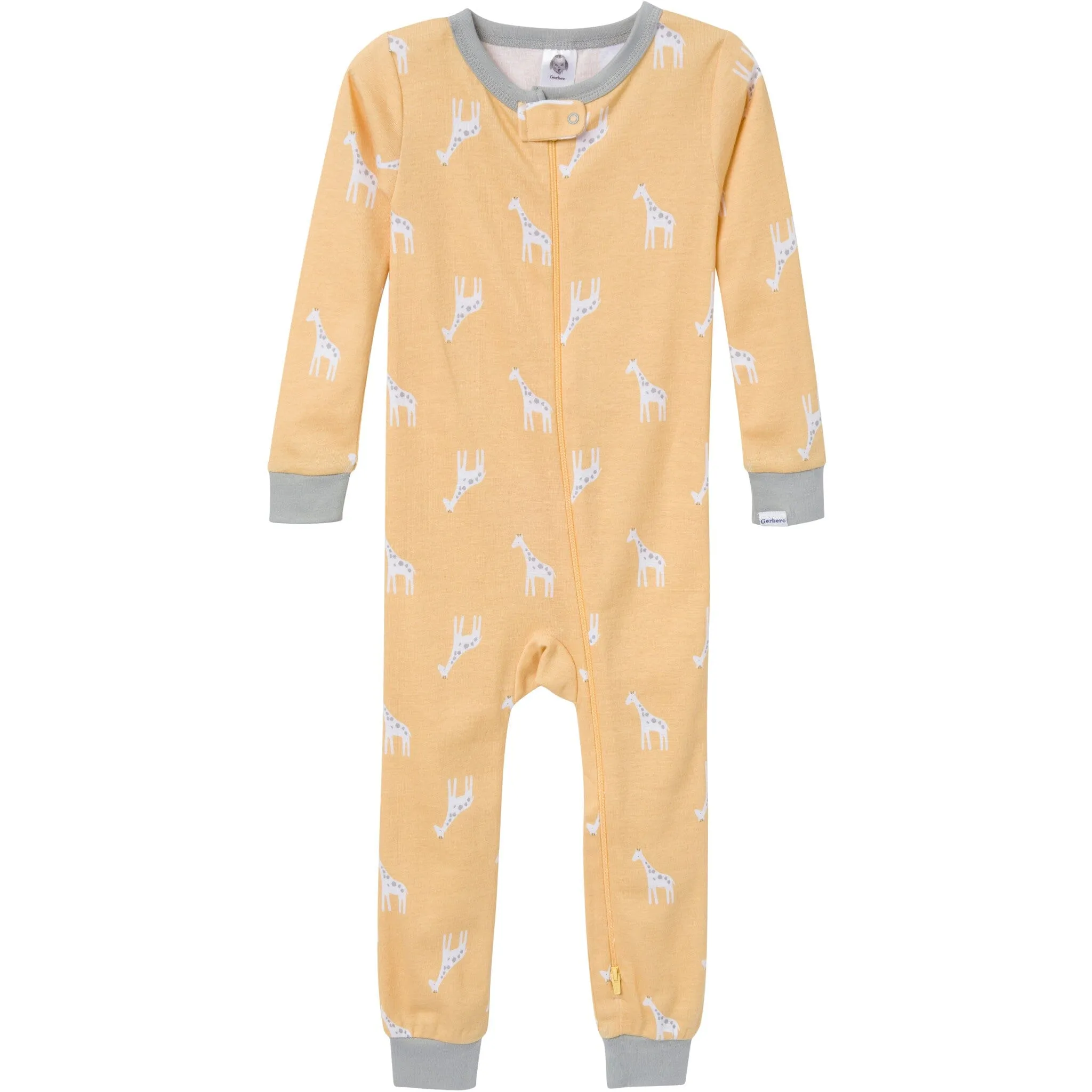 3-Pack Baby & Toddler Neutral Safari Snug Fit Footless Pajamas Gerber Childrenswea