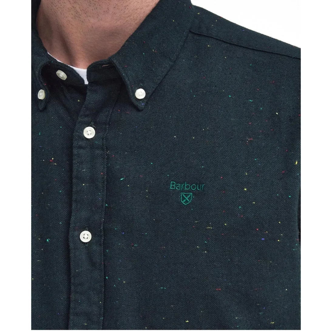 Barbour Tainsbury Tailored Long Sleeved Shirt Green MSH5518GN73