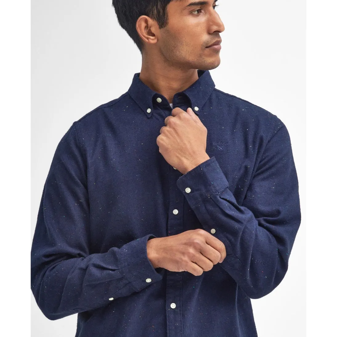 Barbour Tainsbury Tailored Long Sleeved Shirt Navy MSH5518NY91