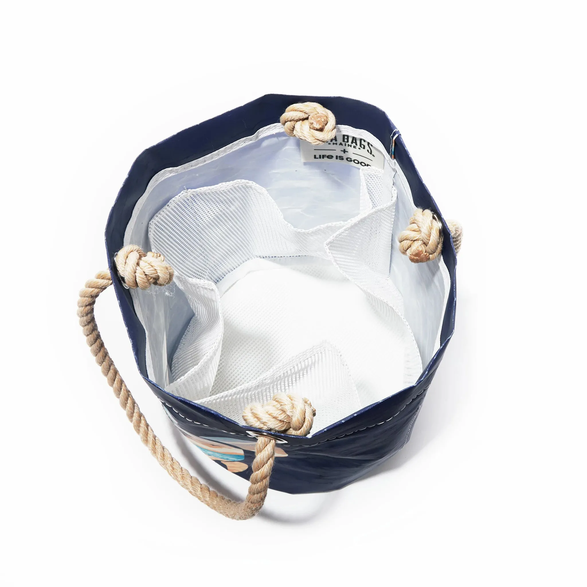 Beach Scene Turtle Sea Bags Beachcomber Bucket Bag Life is Good
