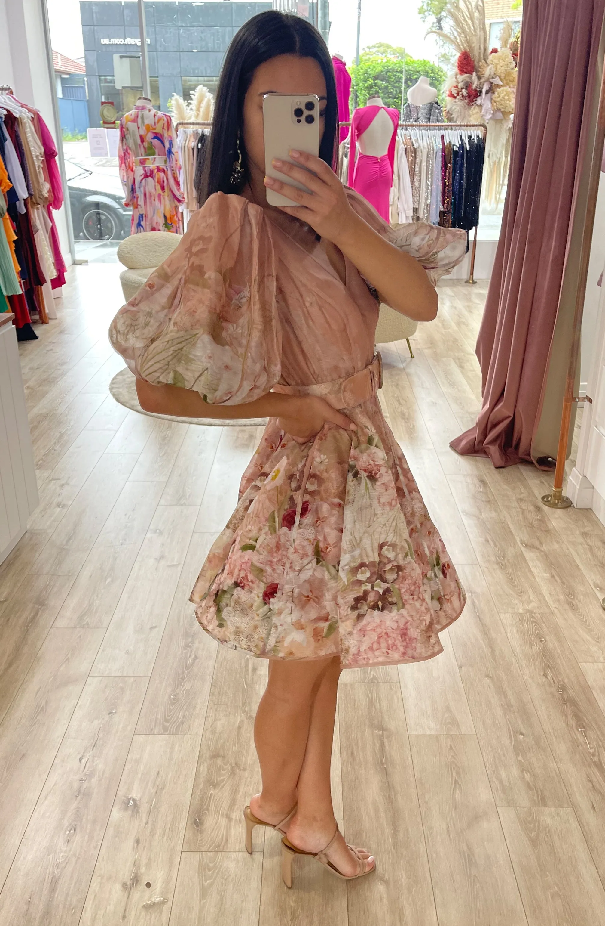 Dancer Puff Sleeve Mini by Zimmermann