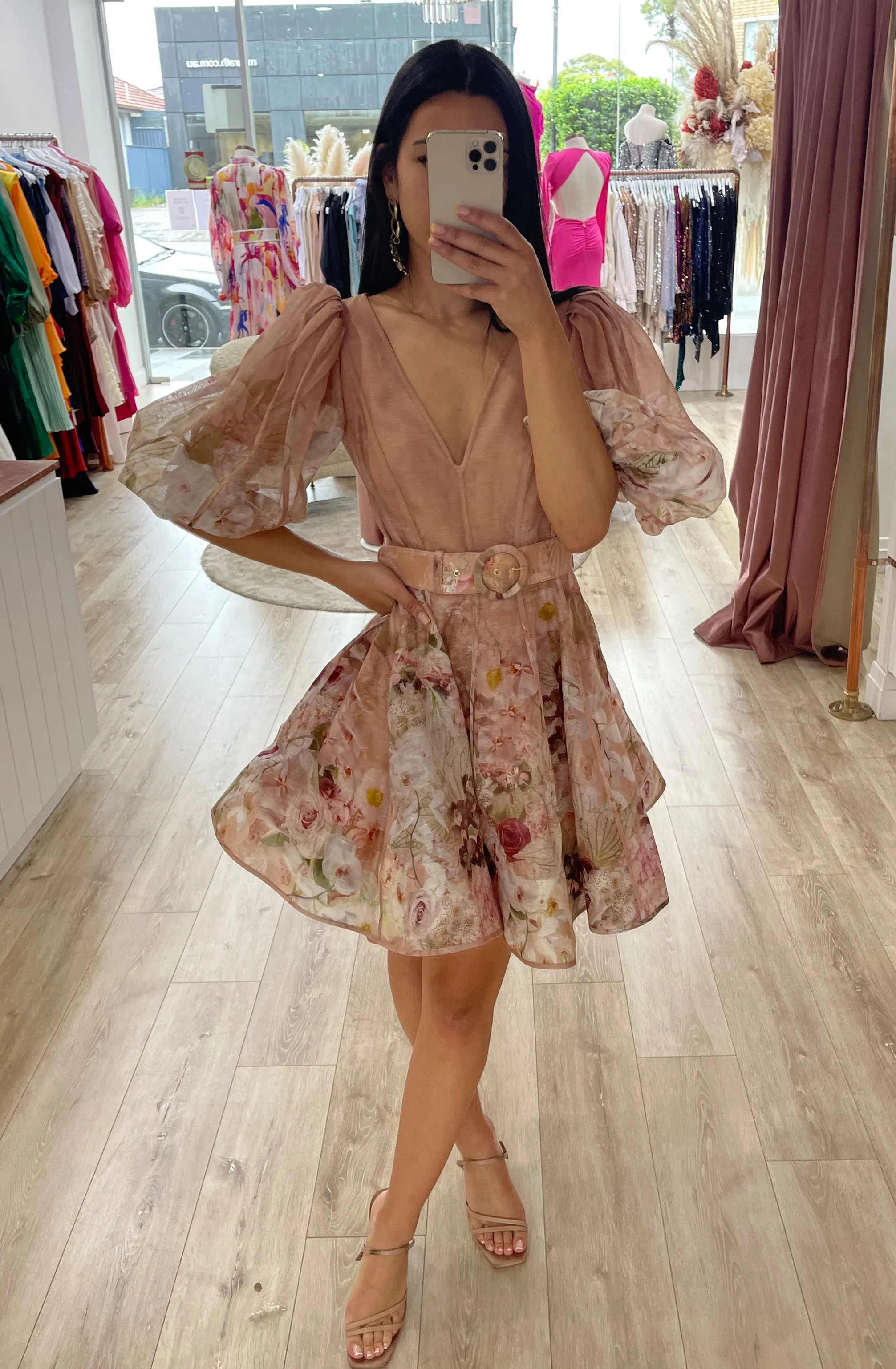 Dancer Puff Sleeve Mini by Zimmermann