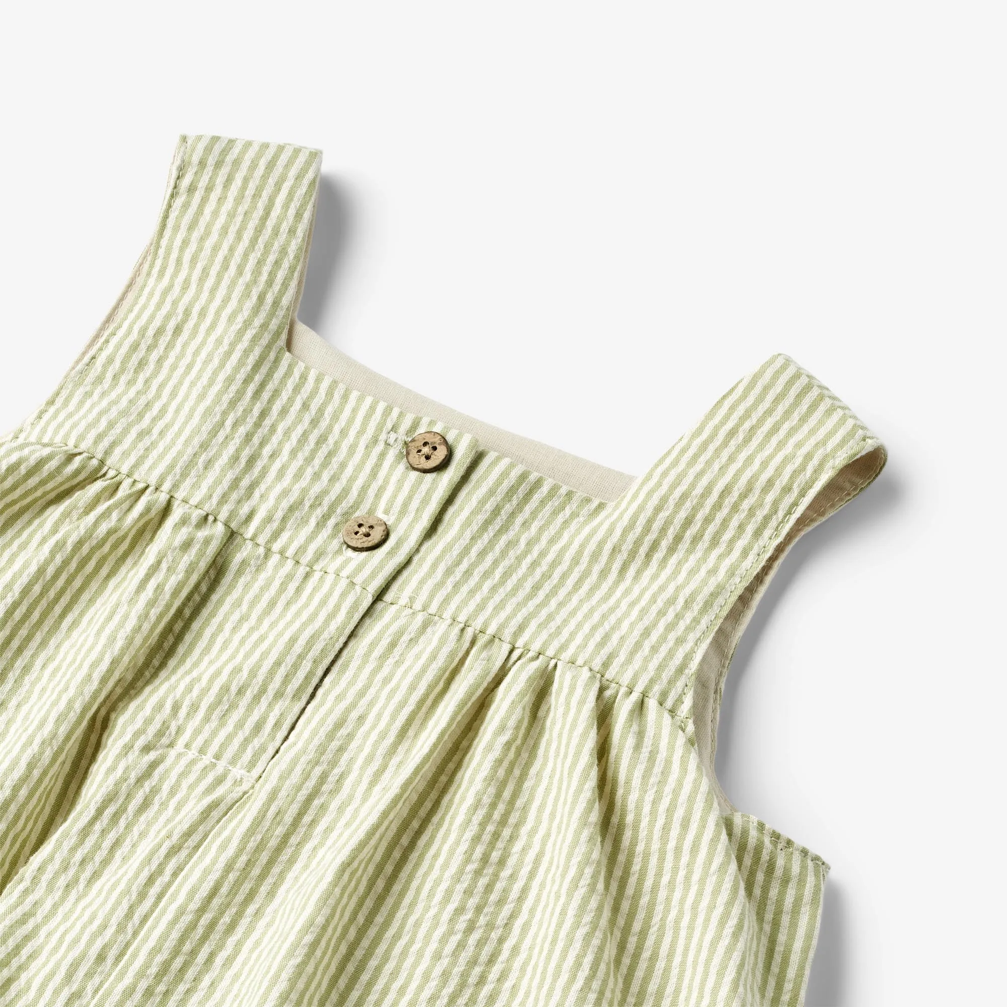 Dress Suit Harriet - green stripe Wheat