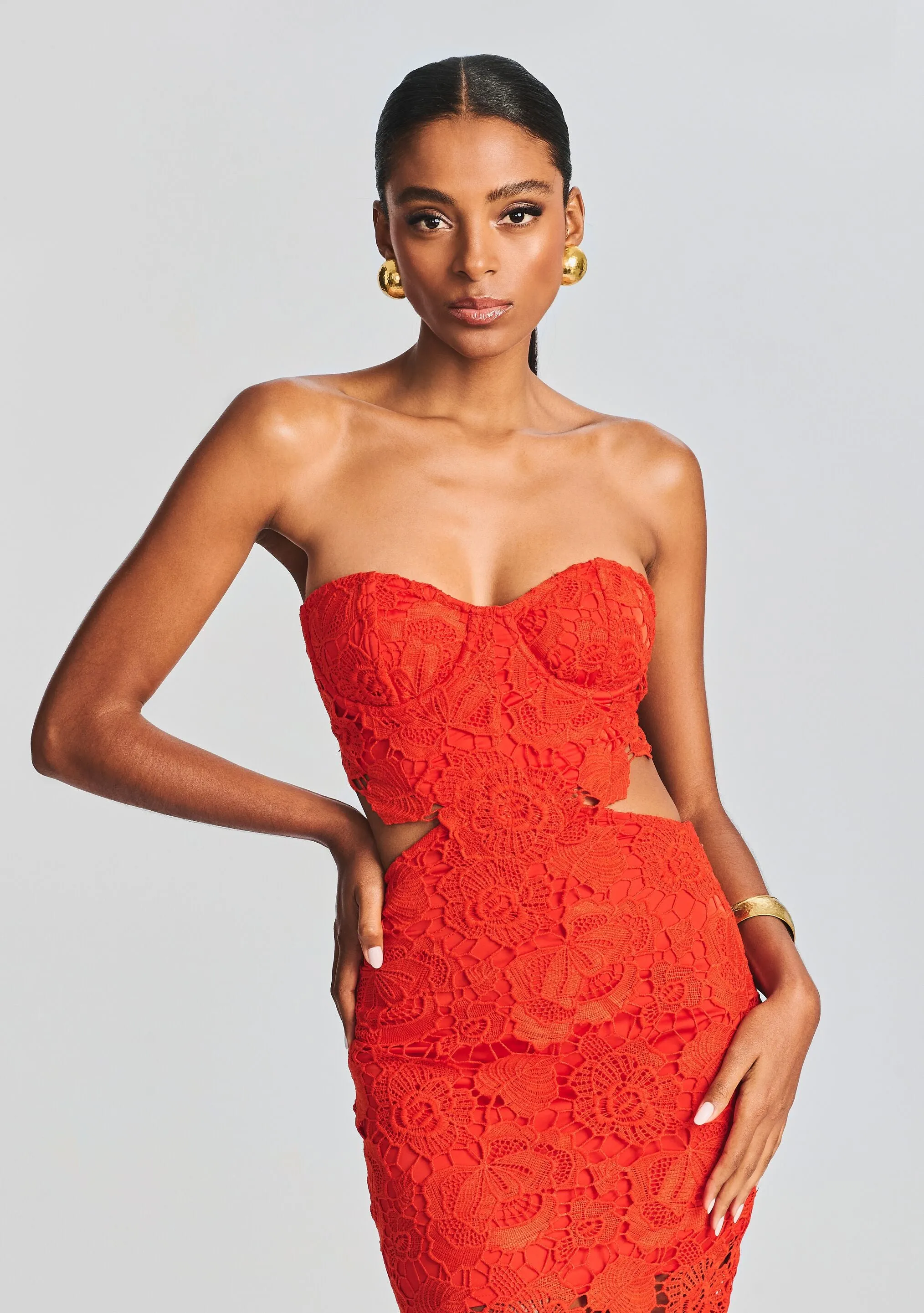 Eliza Lace Maxi Dress