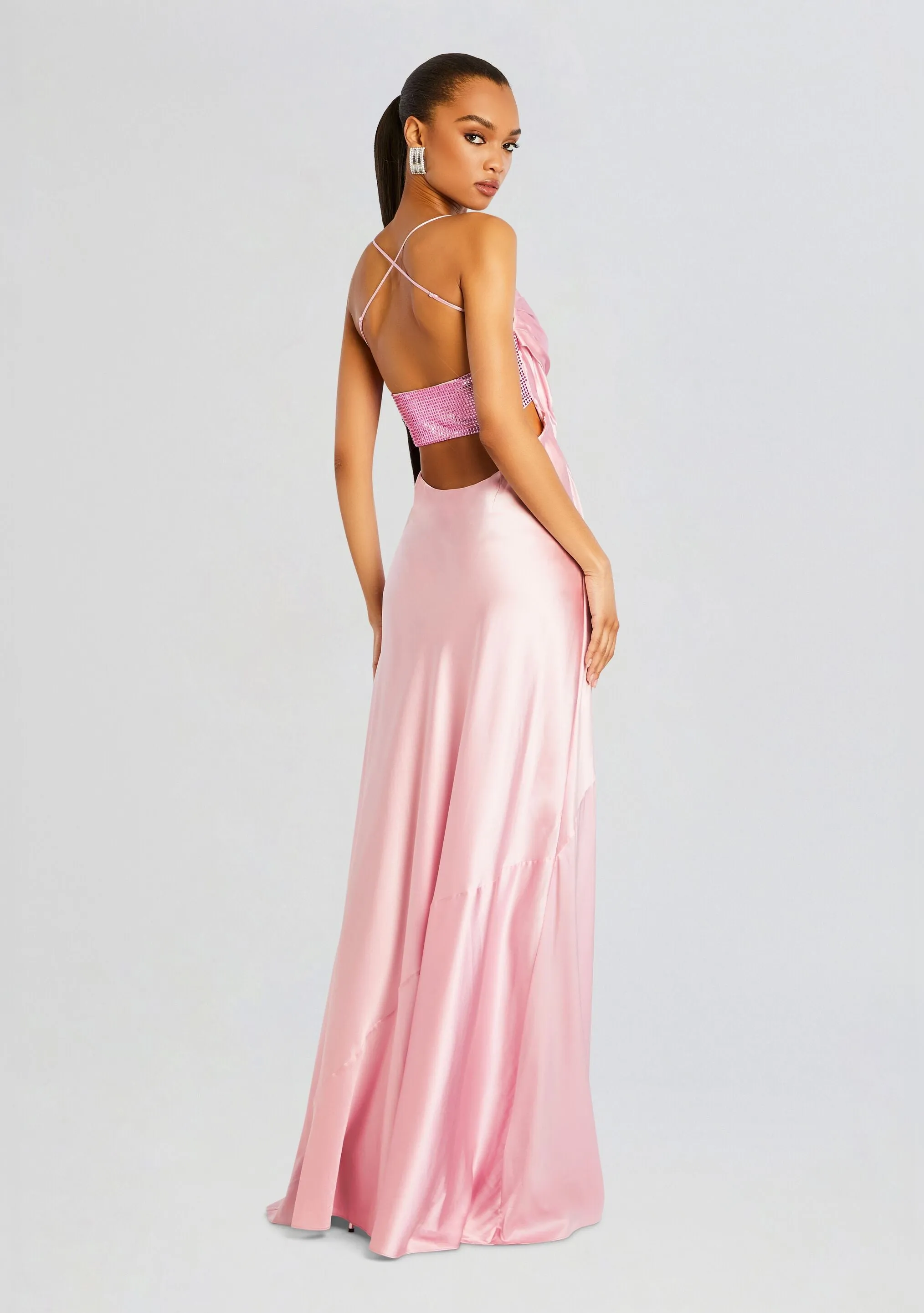 Emery Embellished Silk Dress