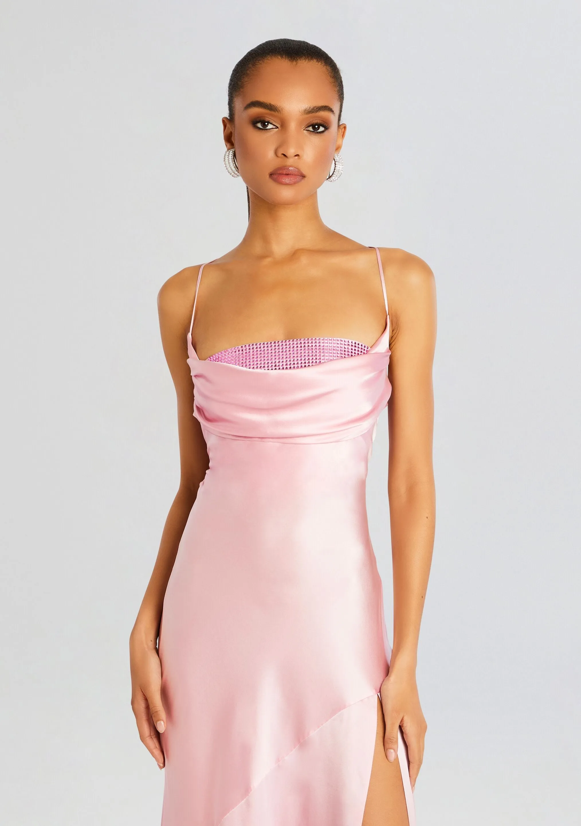 Emery Embellished Silk Dress