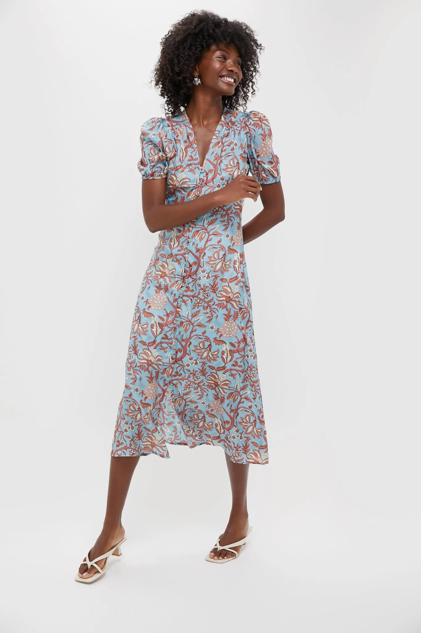 Fernando Sky Olivia Midi Dress