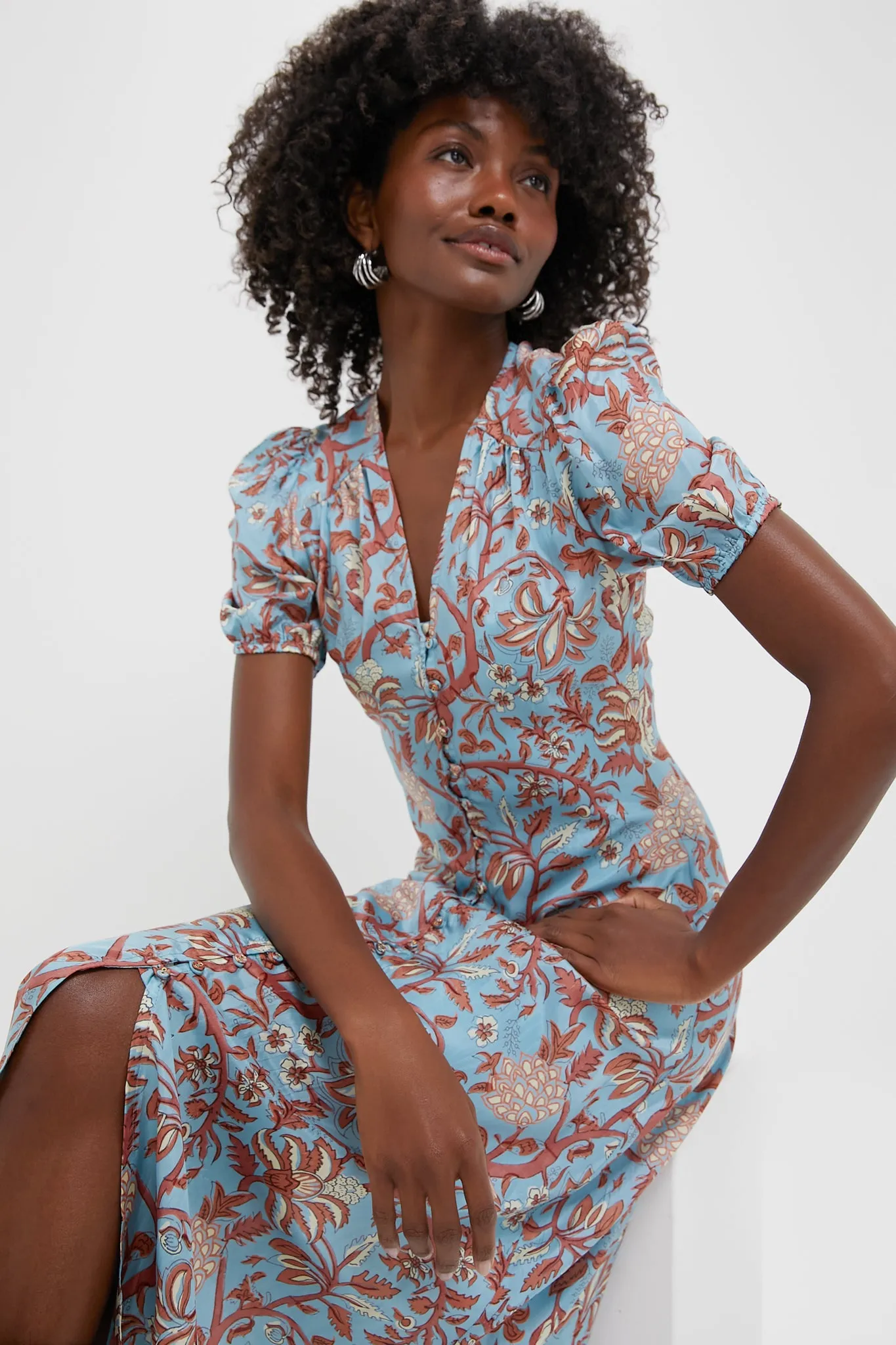 Fernando Sky Olivia Midi Dress