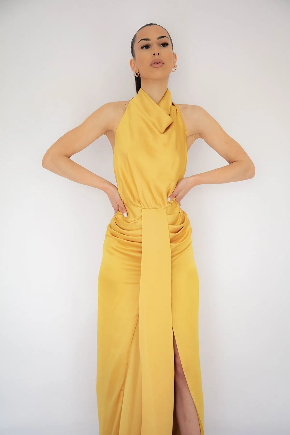 FINAL SALE: Elle Dress In Mustard by HSH