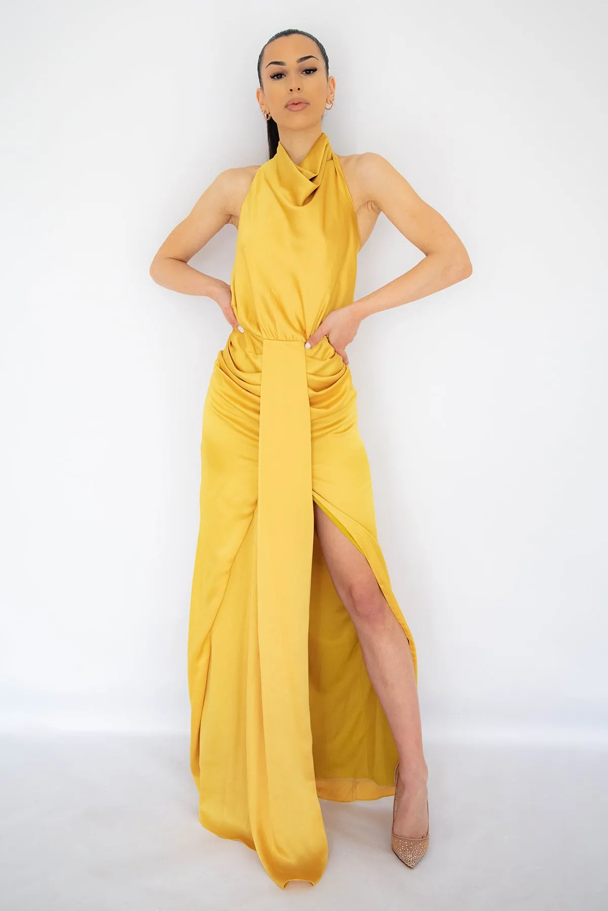 FINAL SALE: Elle Dress In Mustard by HSH