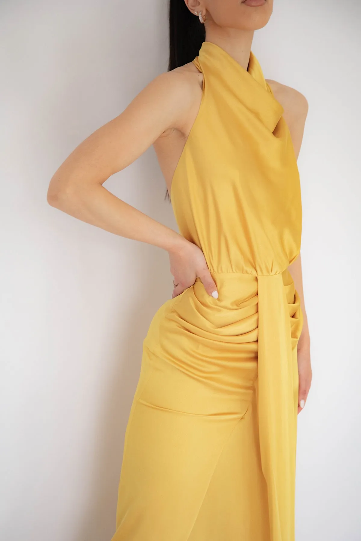 FINAL SALE: Elle Dress In Mustard by HSH