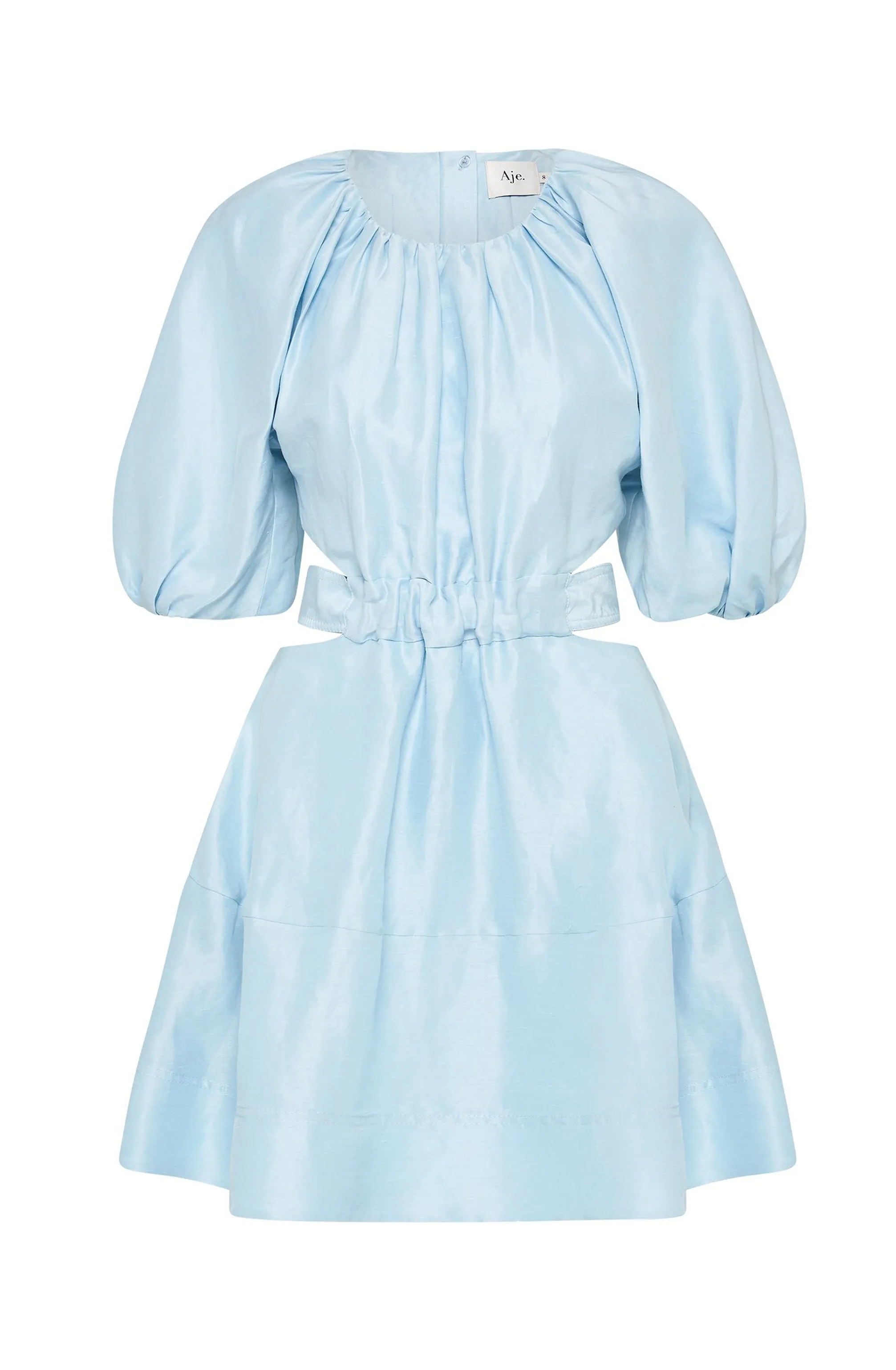 FINAL SALE: Psychedelia Cut Out Mini Dress Pale Blue by Aje