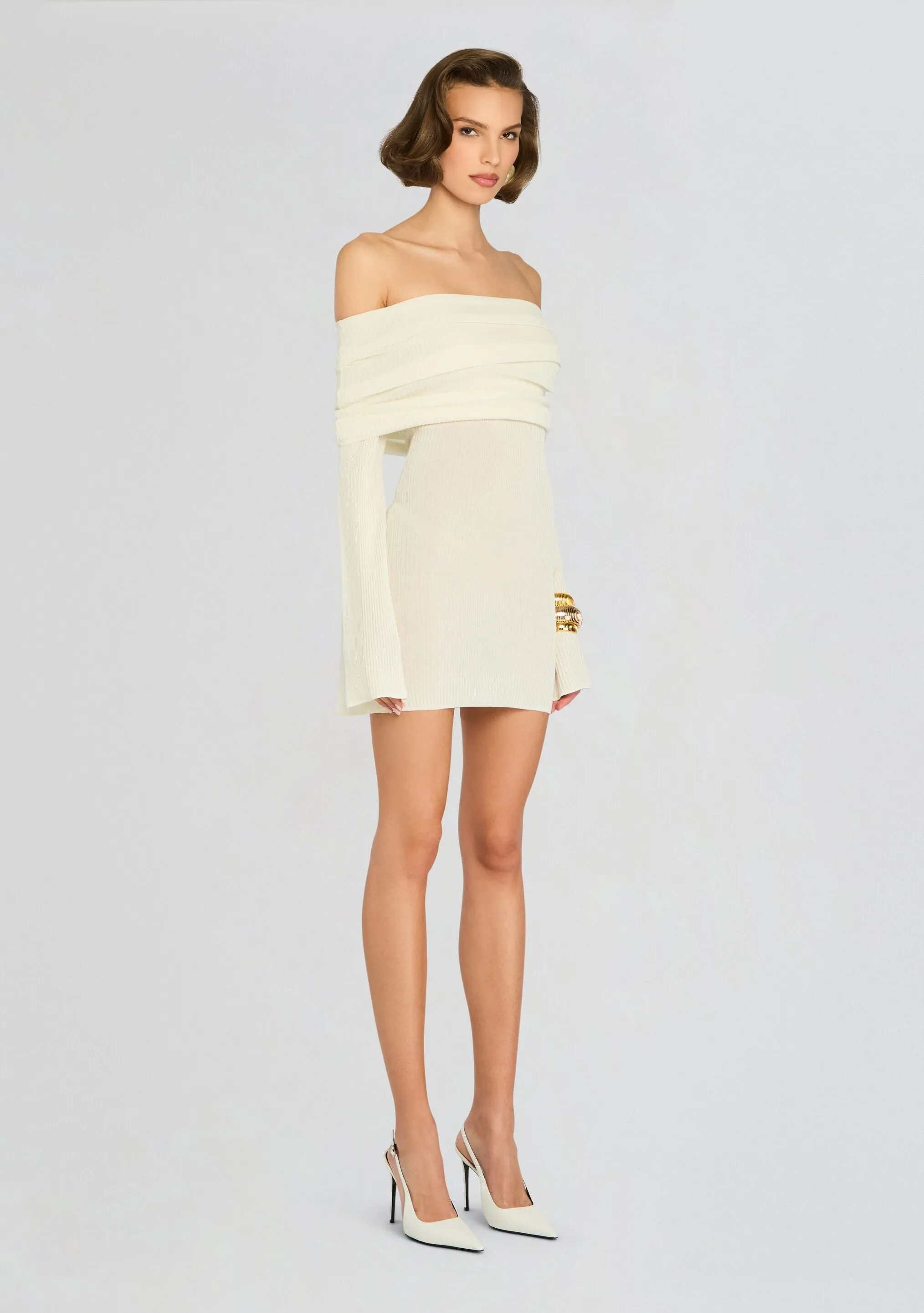 Galli Rib Knit Mini Dress
