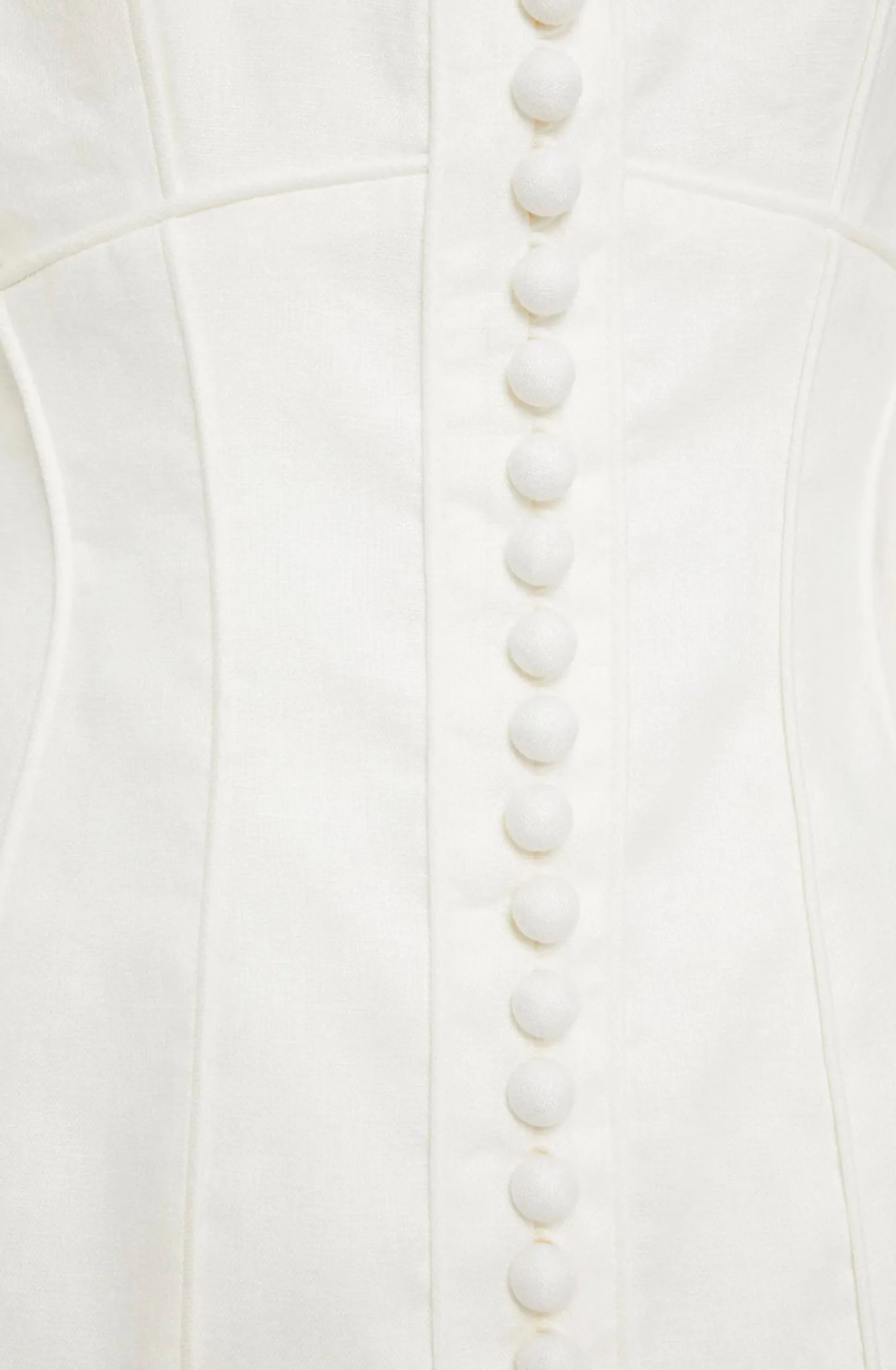 Glassy Long Sleeve Ivory Mini Dress by Zimmermann