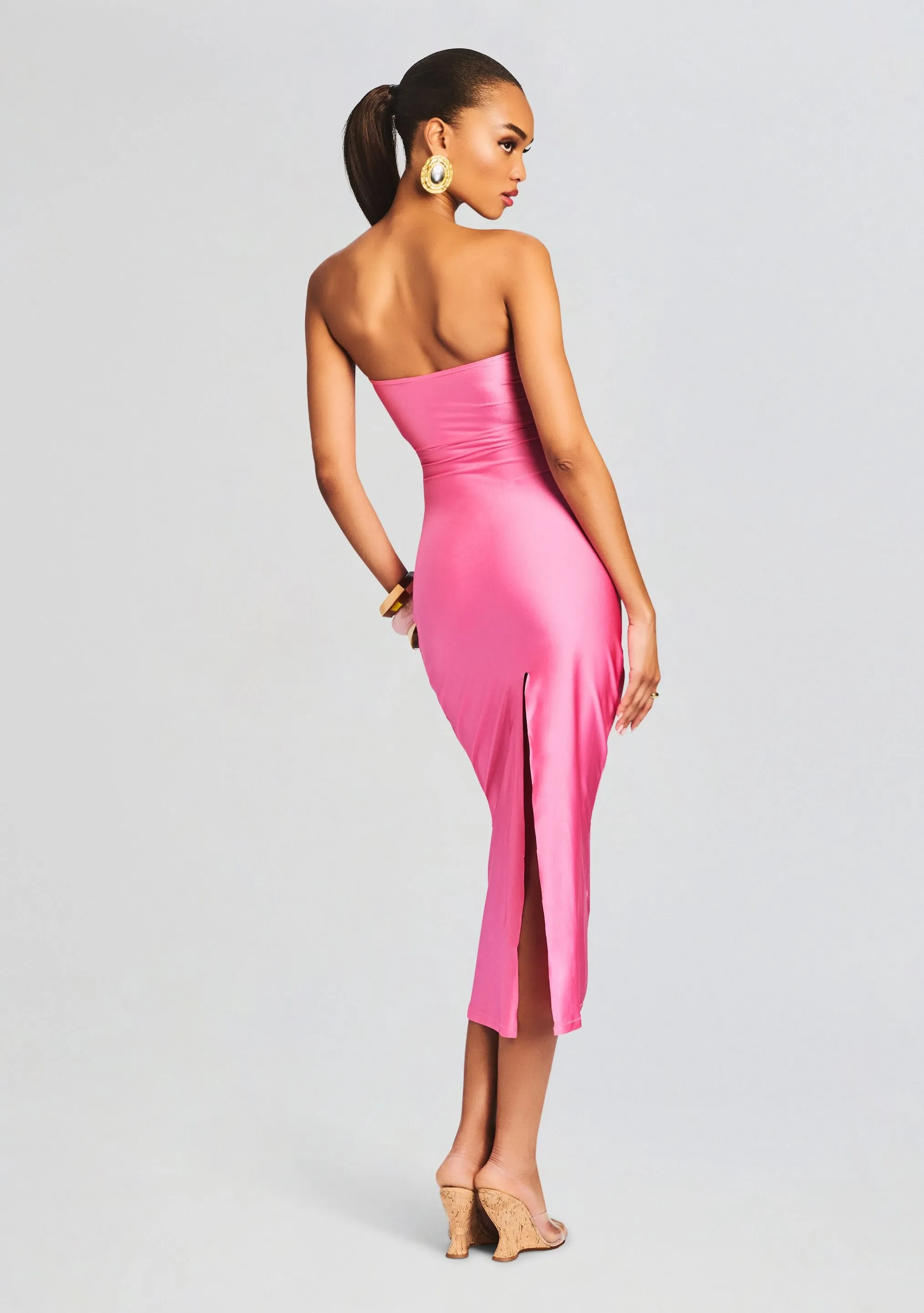 Ida Lycra Midi Dress