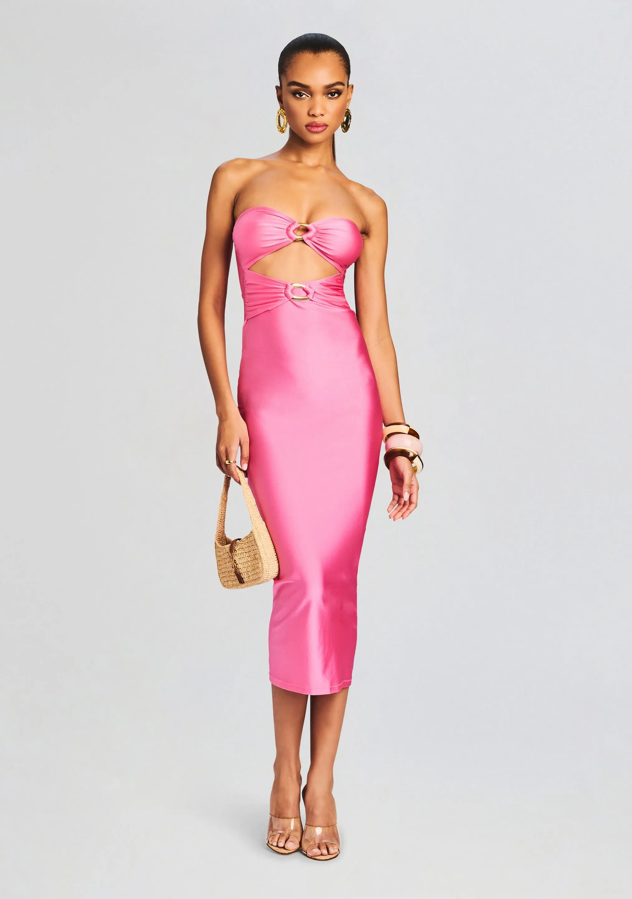 Ida Lycra Midi Dress