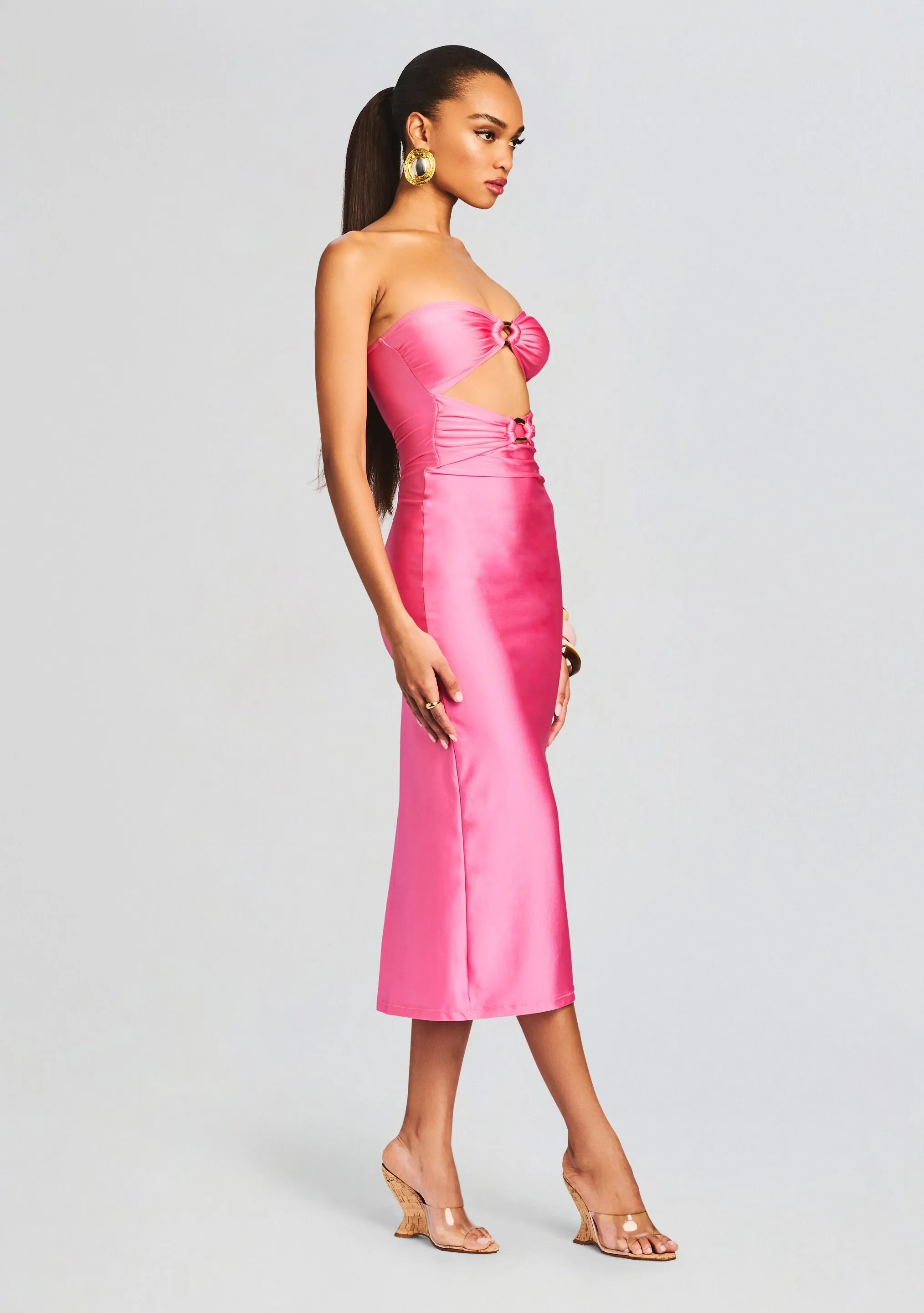 Ida Lycra Midi Dress