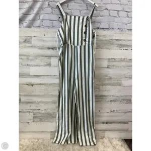 Jumpsuit By C And C In Green & White, Size: Xl