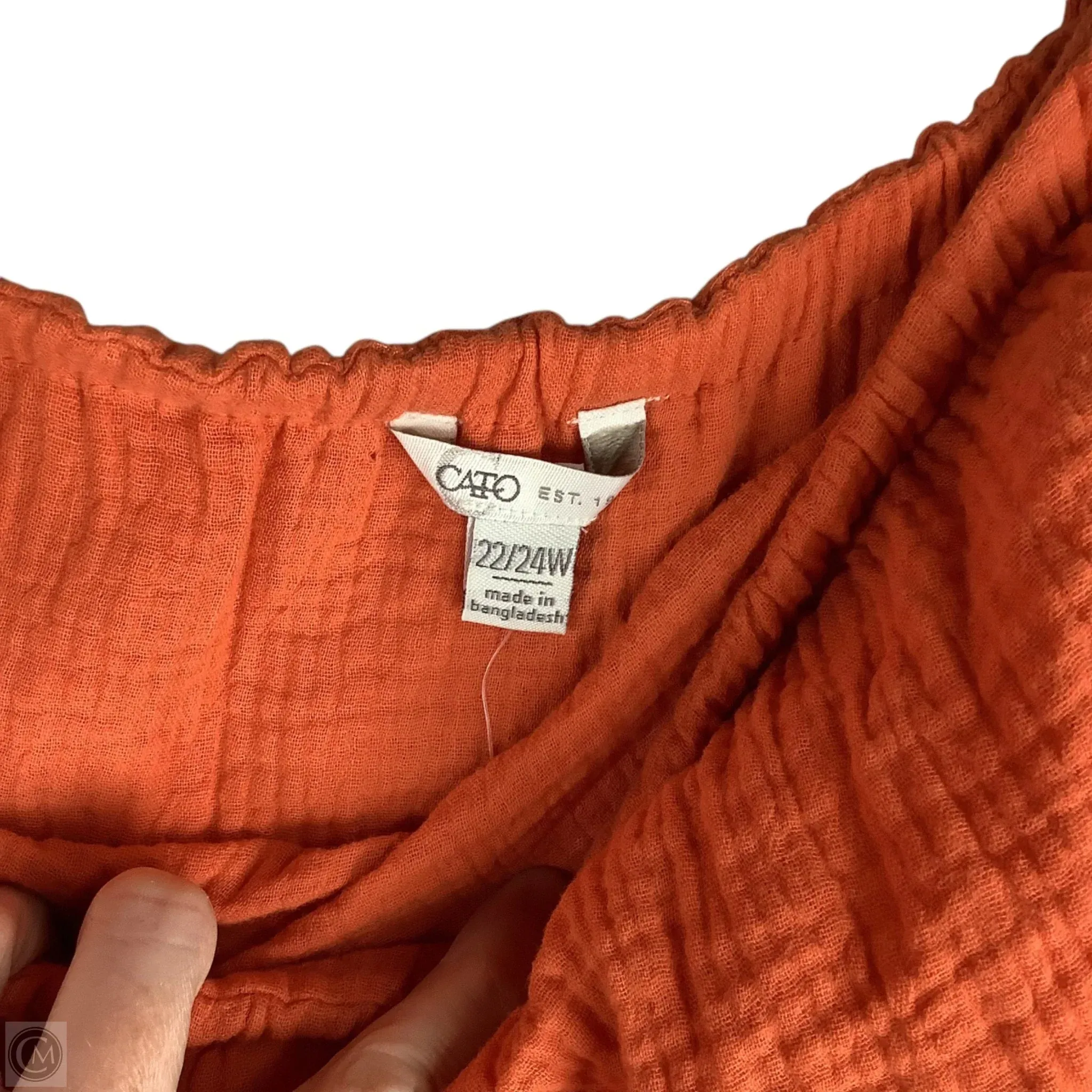 Jumpsuit By Cato In Orange, Size: 3x (22/24W)