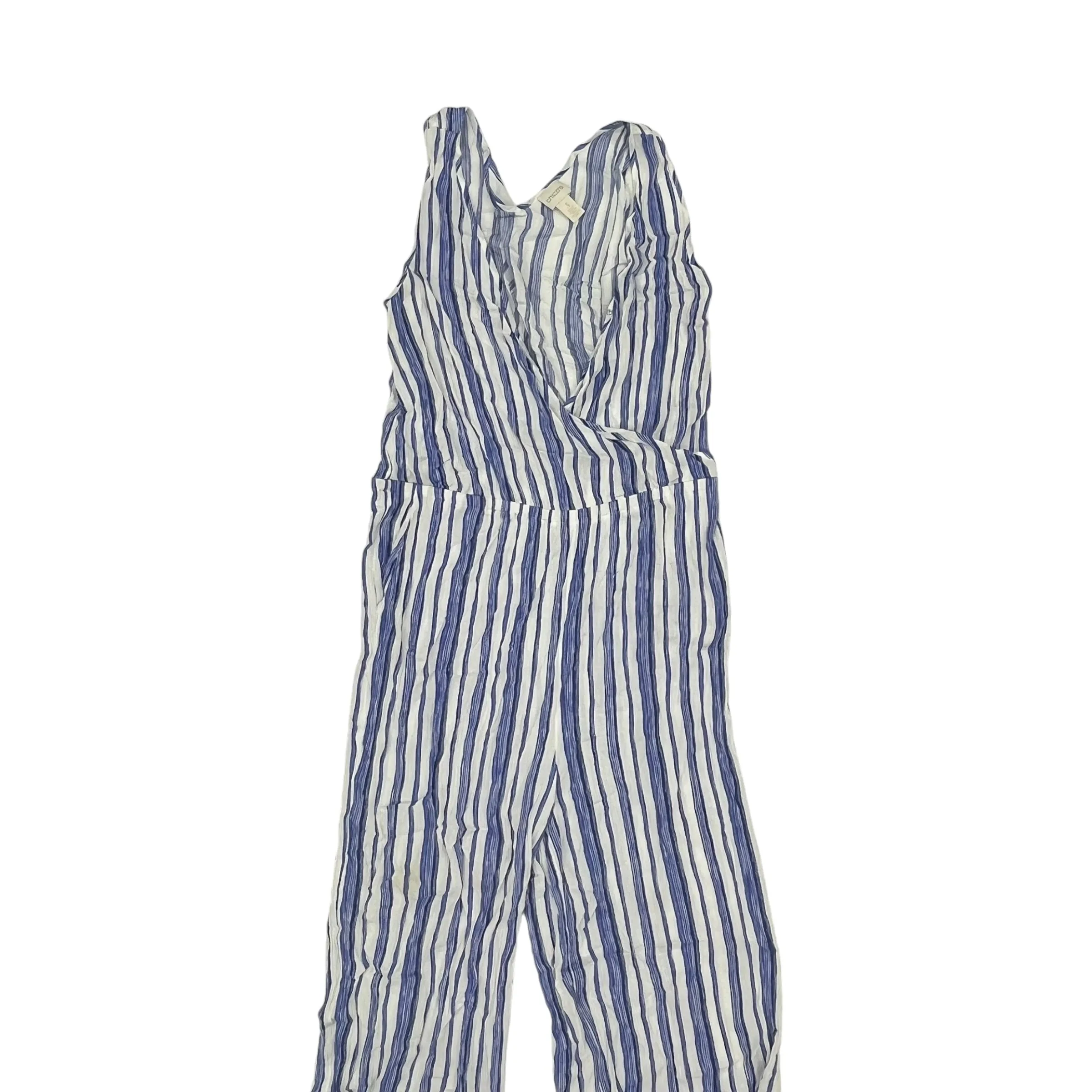 Jumpsuit By Chicos In Blue & White, Size:Xl
