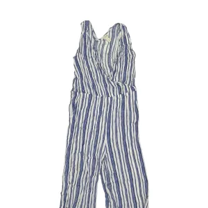 Jumpsuit By Chicos In Blue & White, Size:Xl