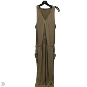 Jumpsuit By Clothes Mentor In Beige, Size: Xl