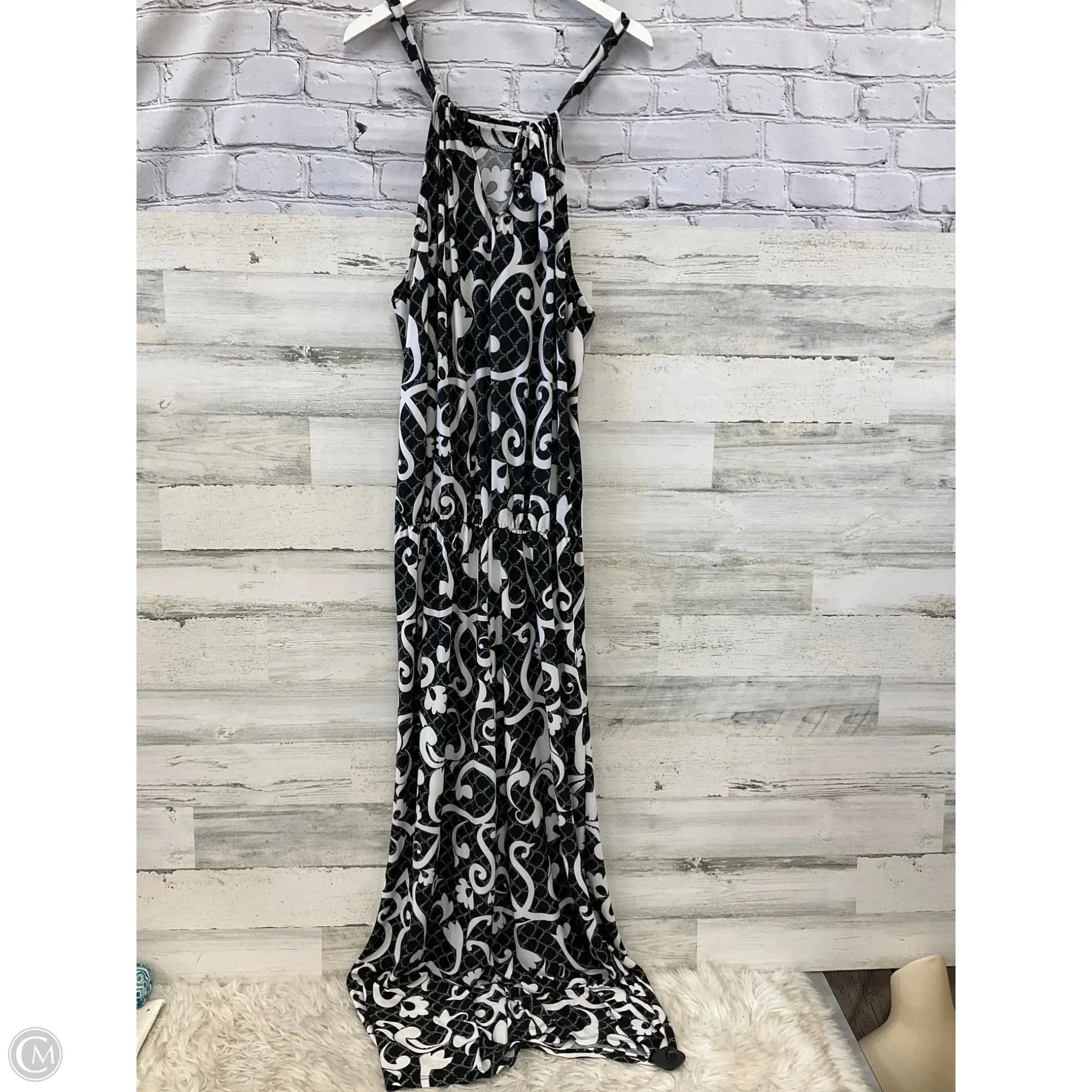 Jumpsuit By Clothes Mentor In Black & White, Size: 2x