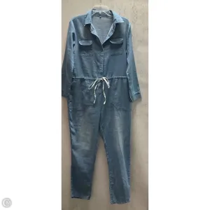 Jumpsuit By Clothes Mentor In Blue Denim, Size: L