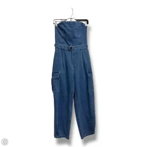 Jumpsuit By Clothes Mentor In Blue Denim, Size: L