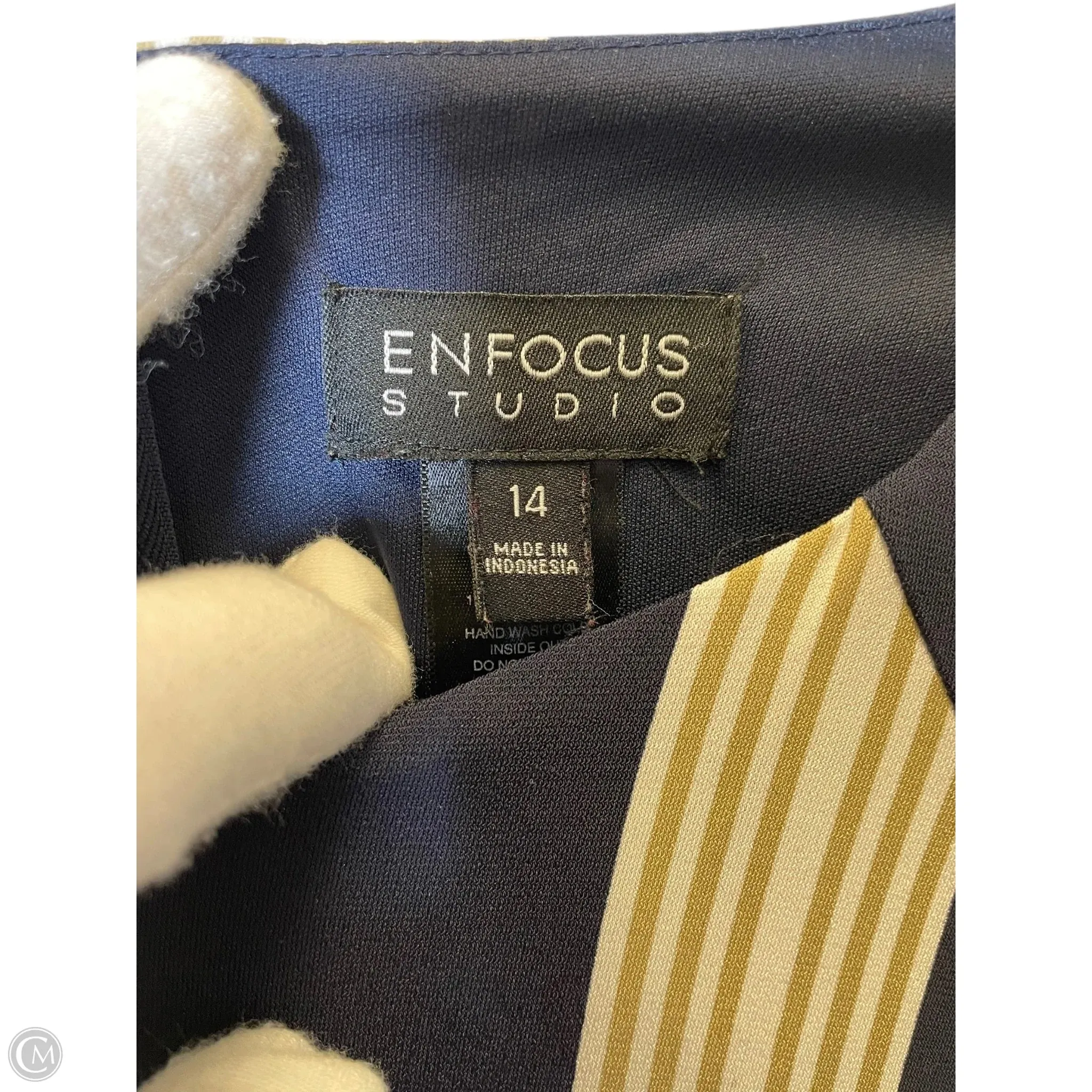 Jumpsuit By Enfocus In Striped Pattern, Size: 14