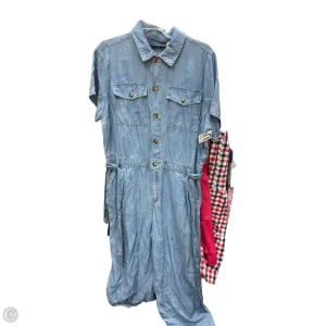 Jumpsuit By Lane Bryant In Blue Denim, Size: 16
