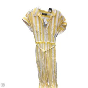 Jumpsuit By Lane Bryant In Yellow Denim, Size: 14