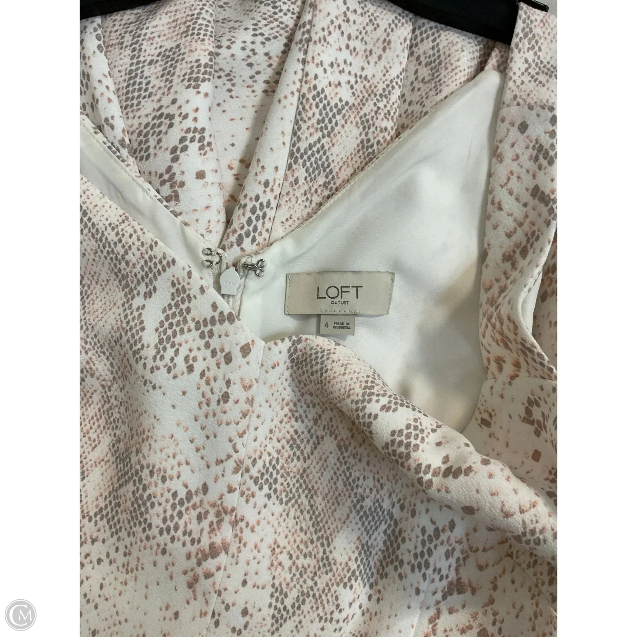 Jumpsuit By Loft In Snakeskin Print, Size: S