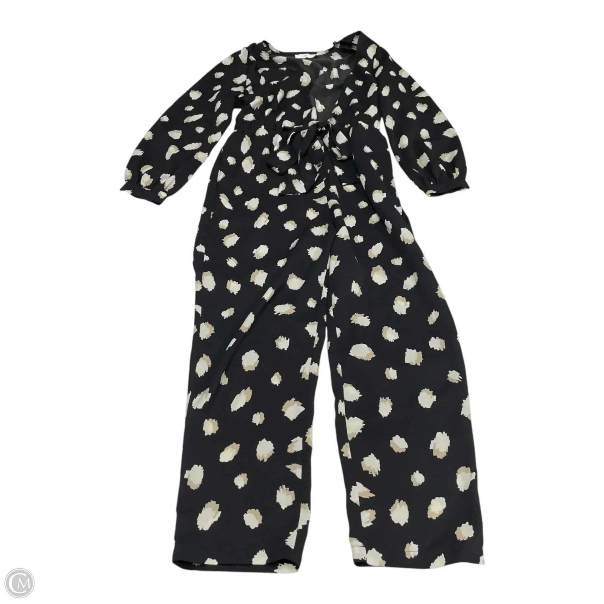 Jumpsuit By Lush In Black & Tan, Size: M