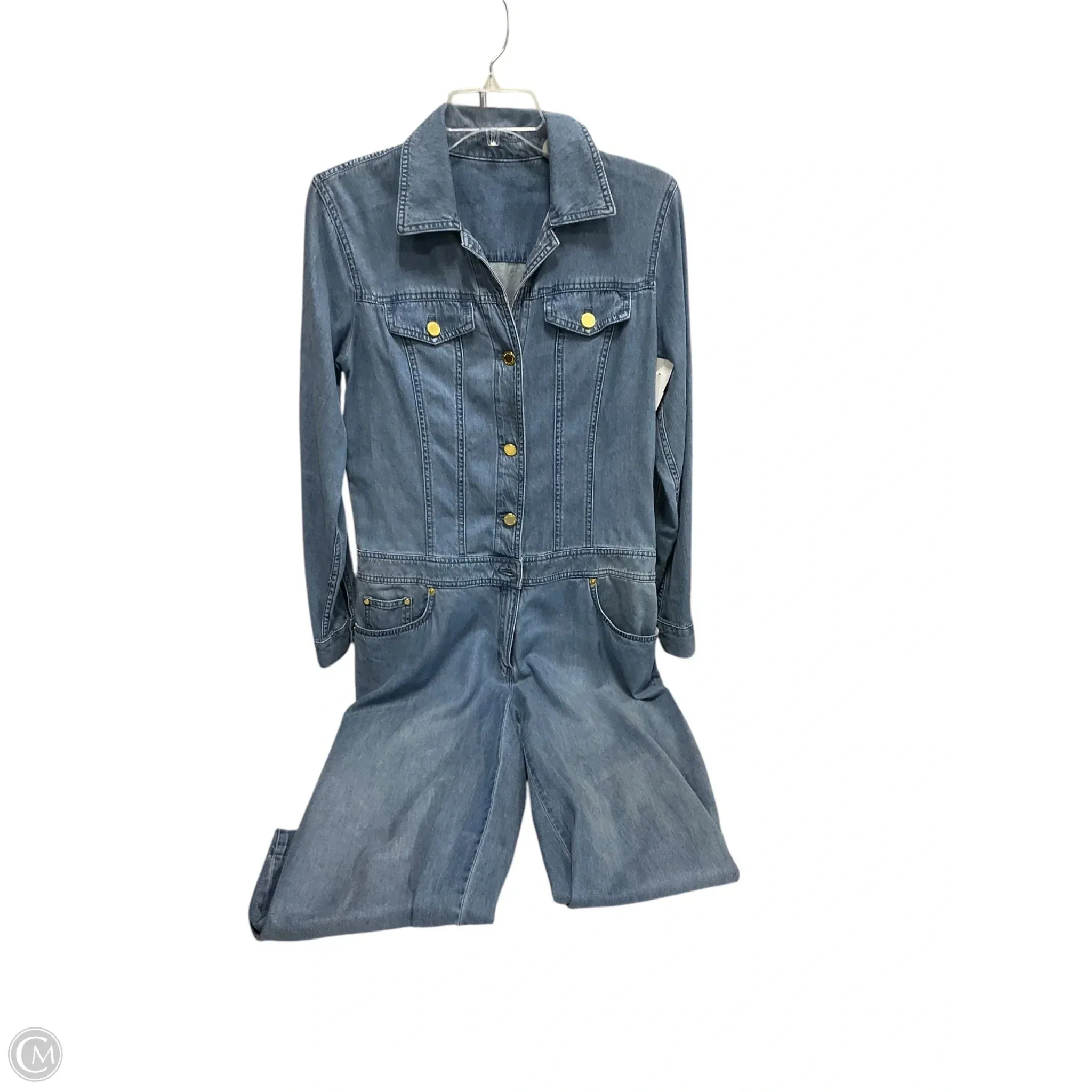 Jumpsuit By Michael By Michael Kors In Blue Denim, Size: M