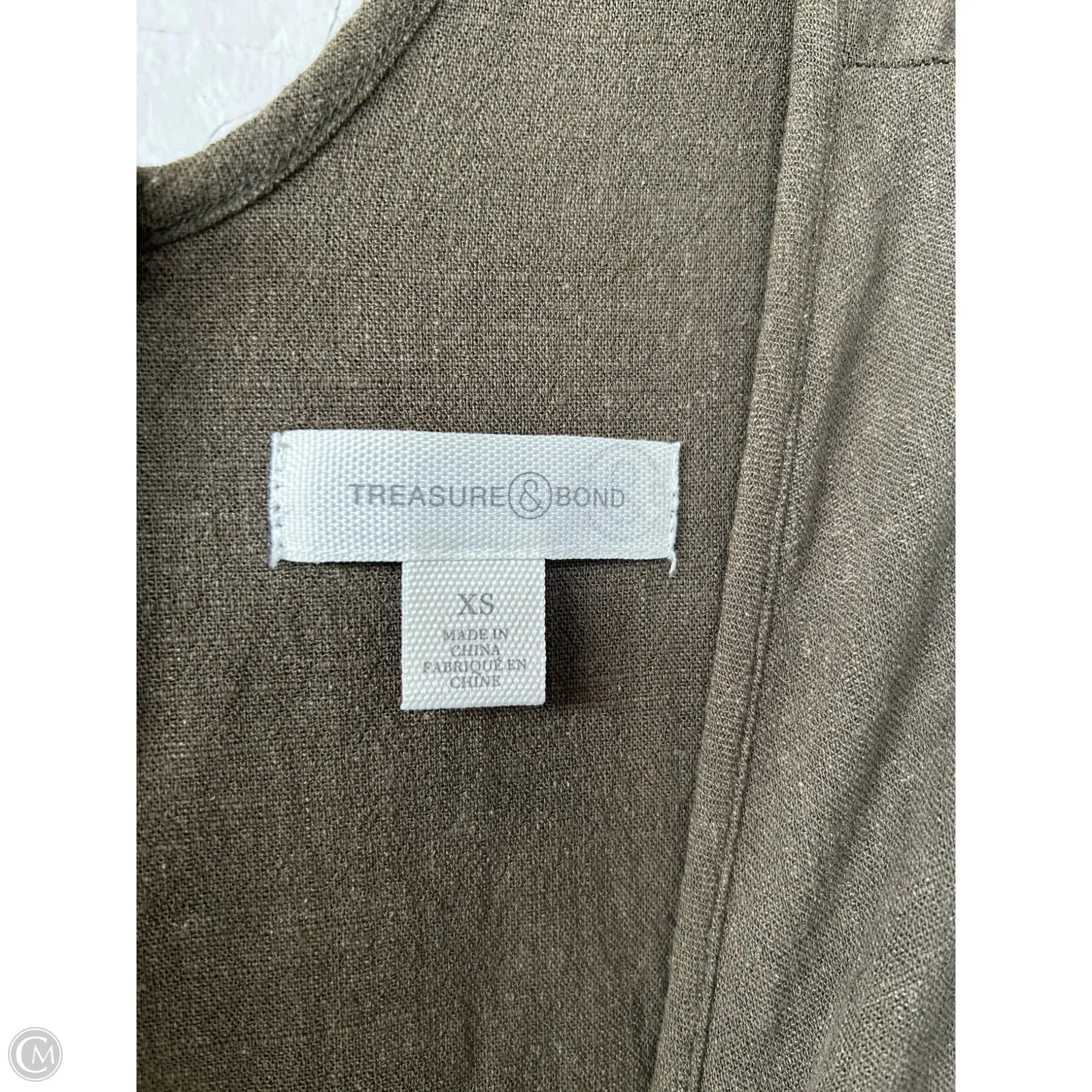 Jumpsuit By Treasure And Bond In Green, Size: Xs