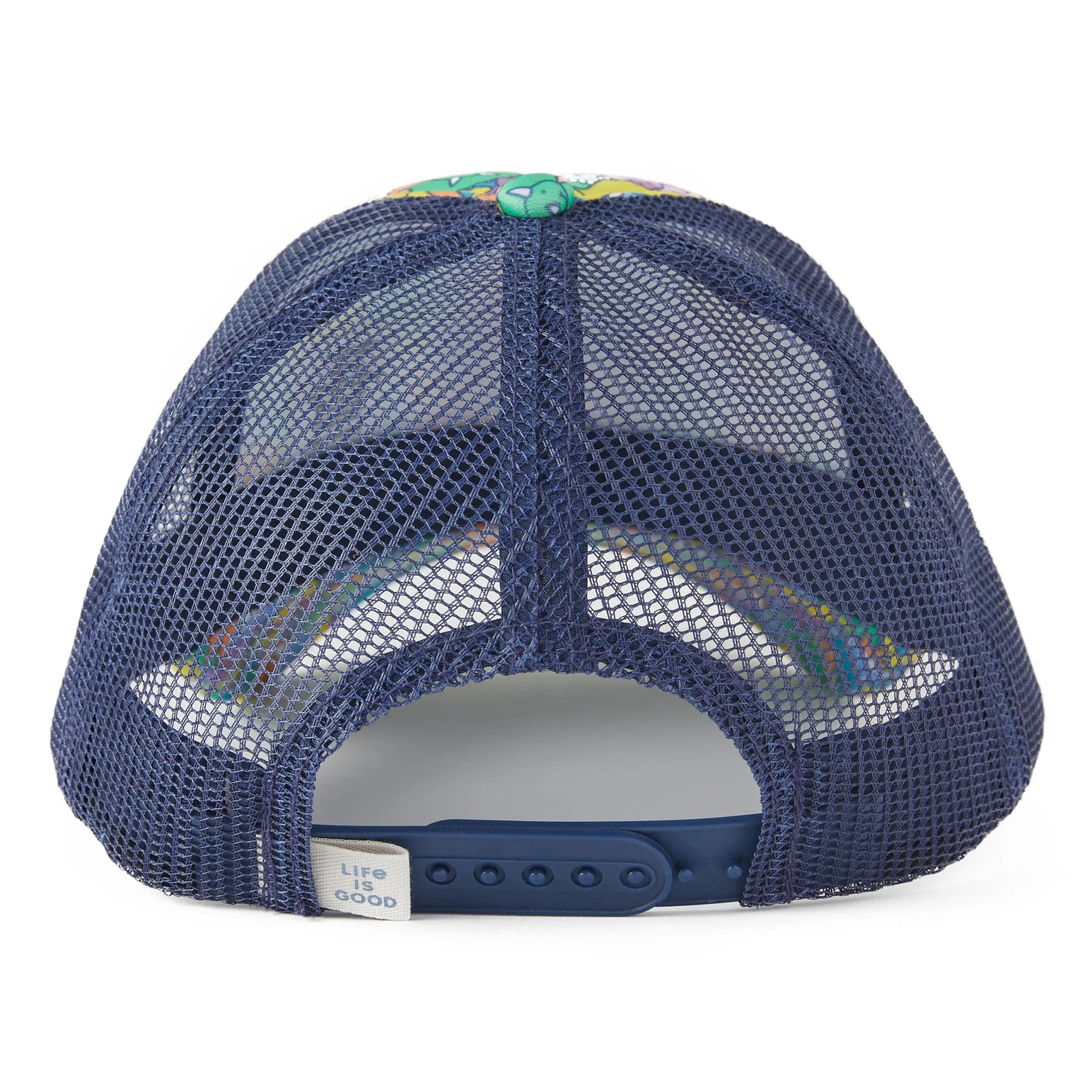 Kids Dinosaur Friends Pattern Kids Trucker Life is Good