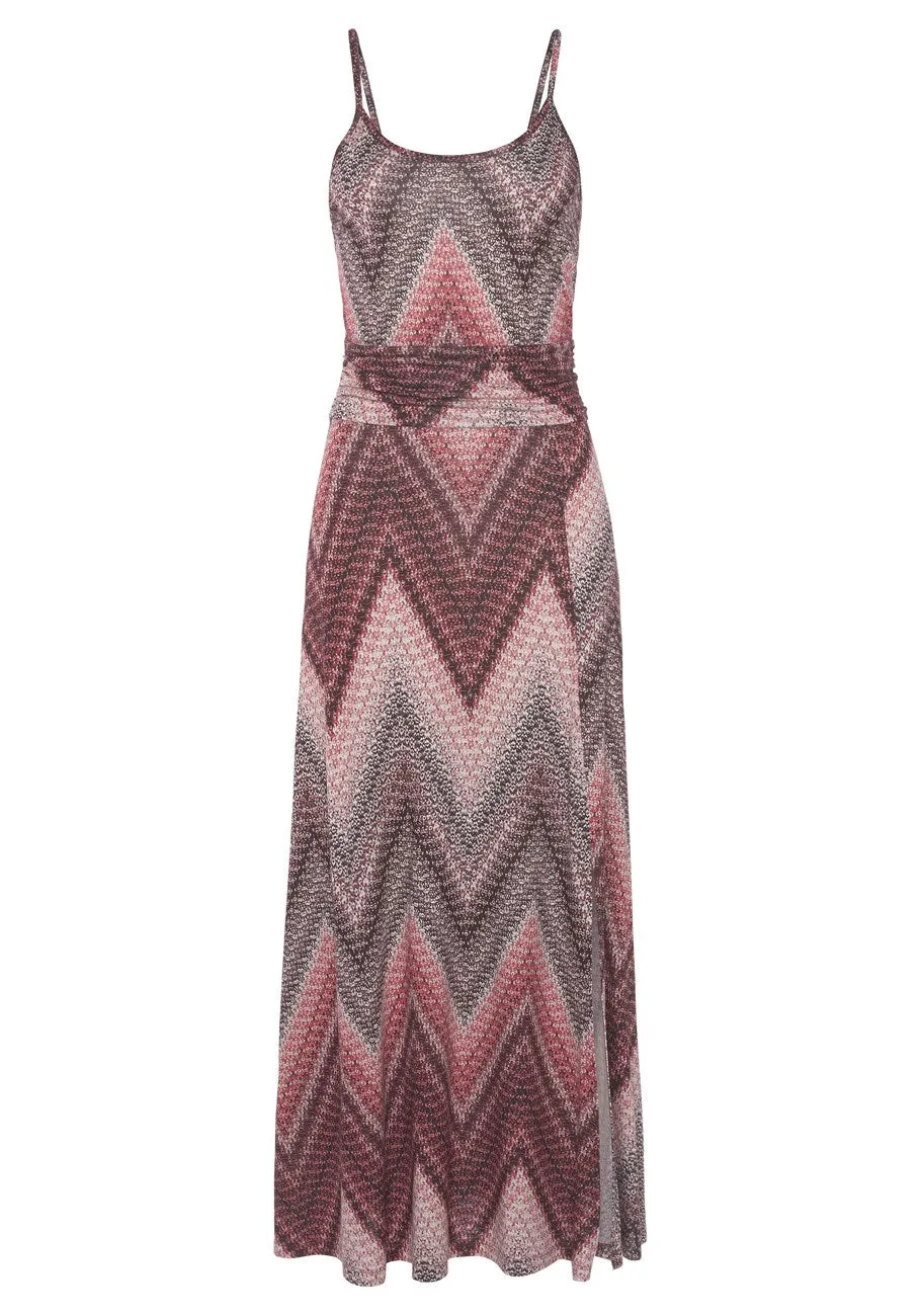 LASCANA Sleeveless Marroccan Print Maxi Dress Multi Print