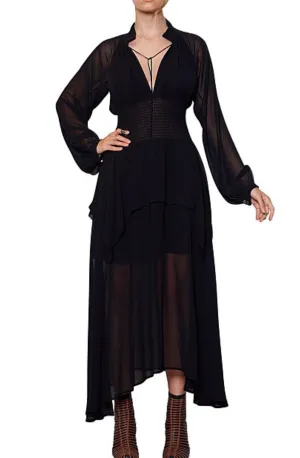 Layered Stem Dress Black by KITX