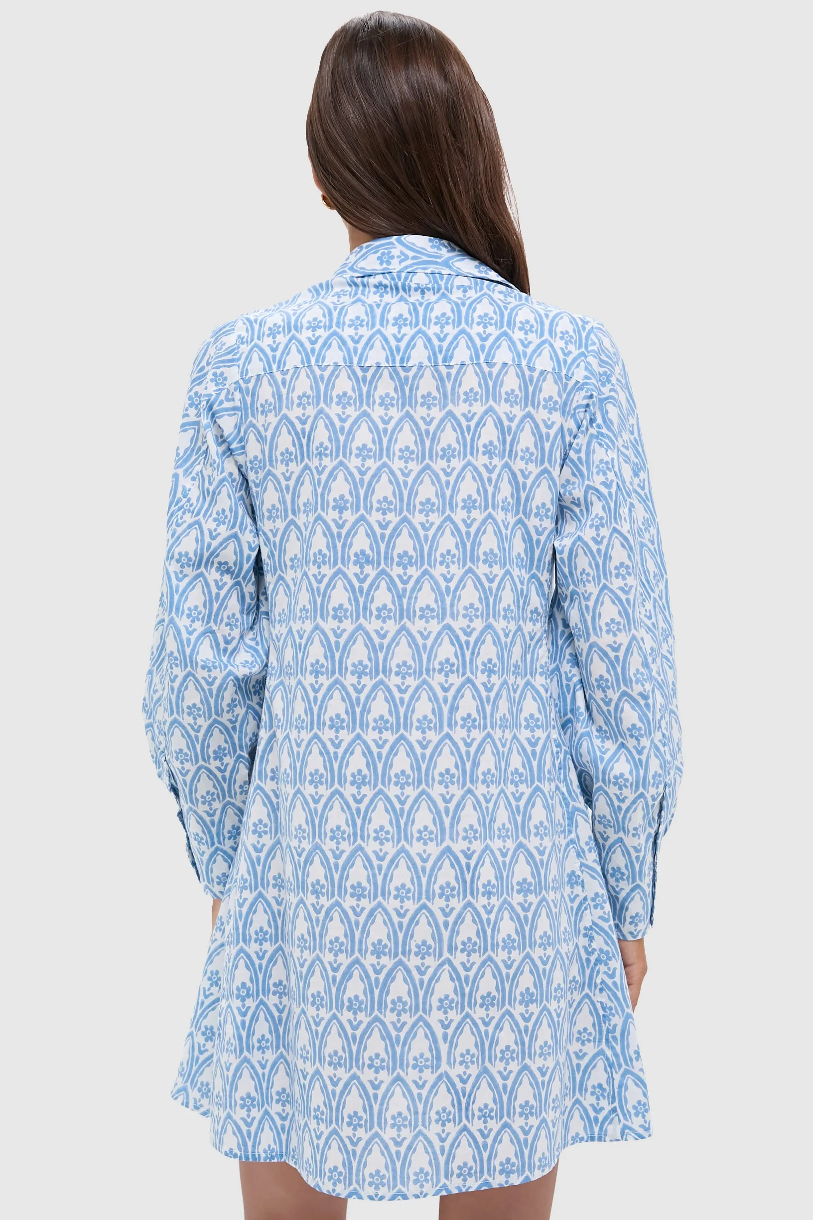 Light Blue Taormina Chloe Short Dress