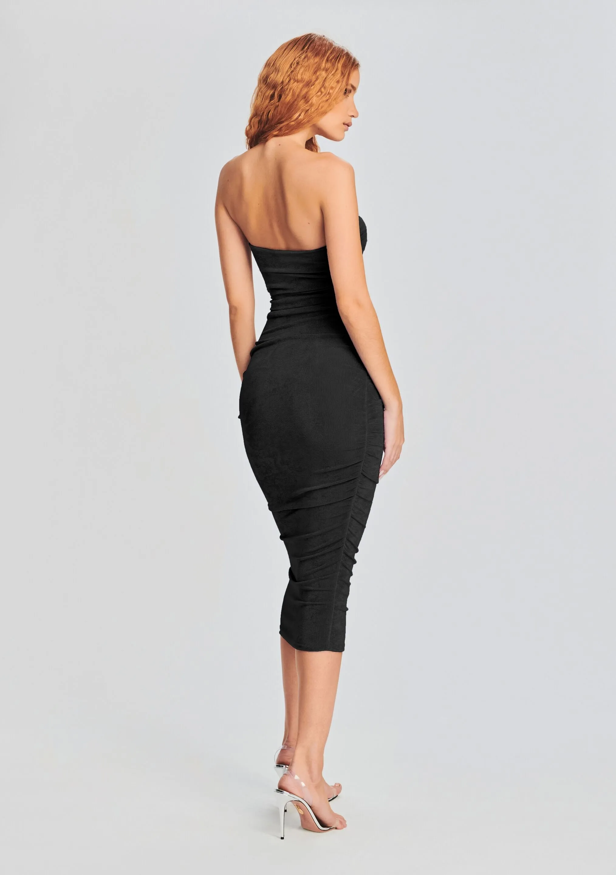 Martha Strapless Midi Dress