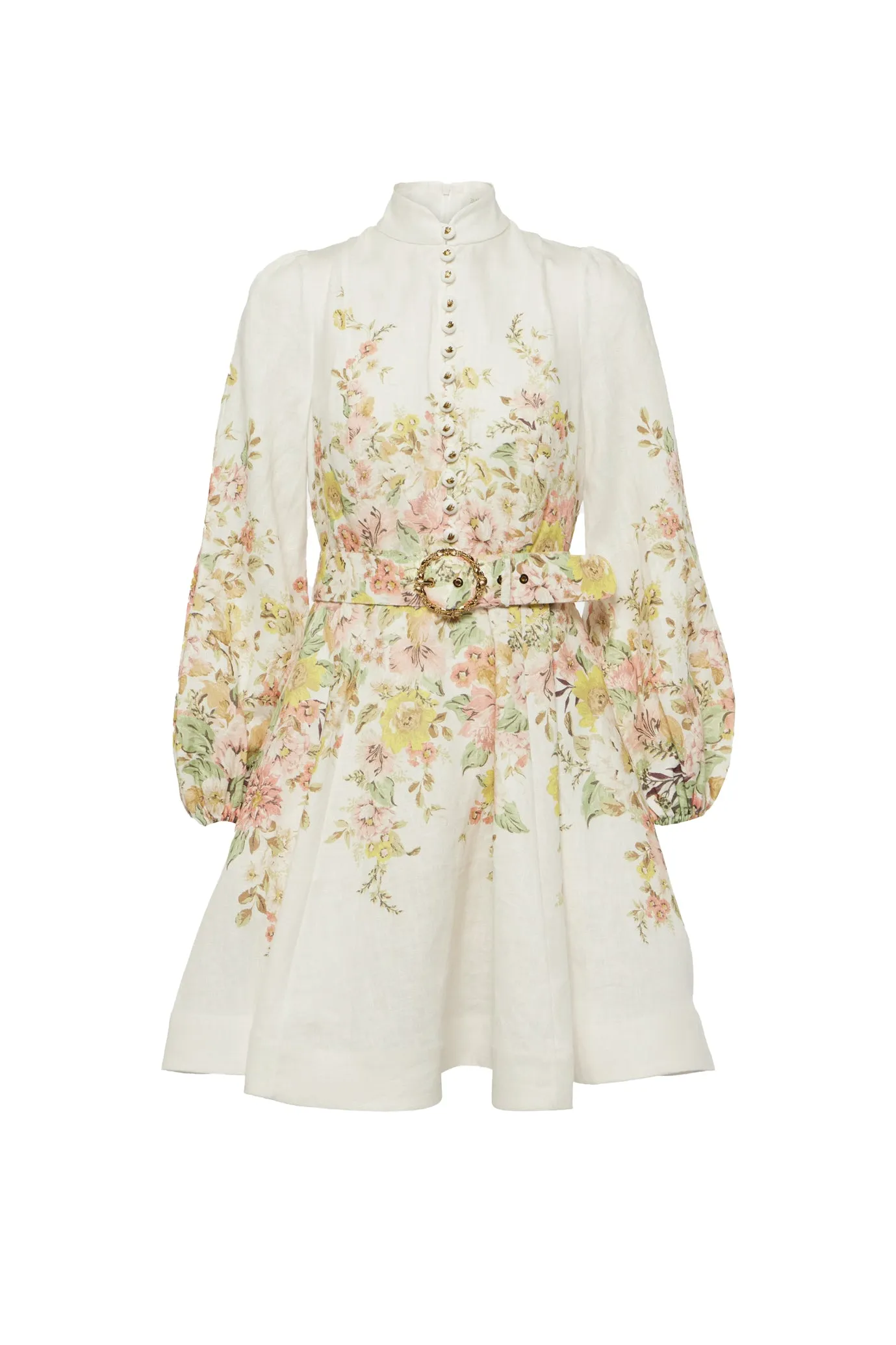 Matchmaker Floral Linen Mini Dress by Zimmermann