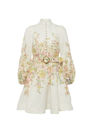 Matchmaker Floral Linen Mini Dress by Zimmermann
