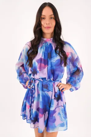 Meera Mini Dress Blue
