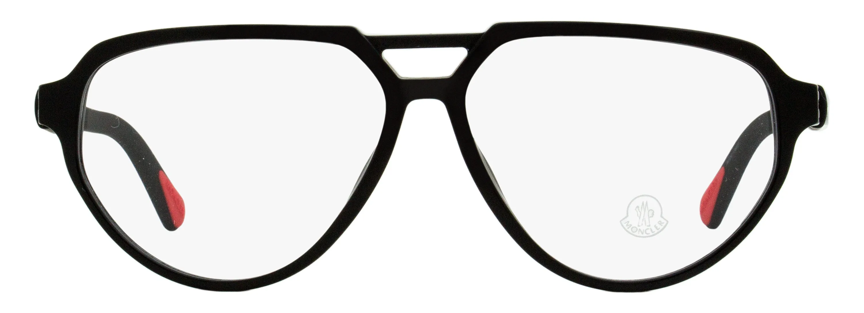 Moncler Men's Pilot Eyeglasses ML5162 001 Black 57mm
