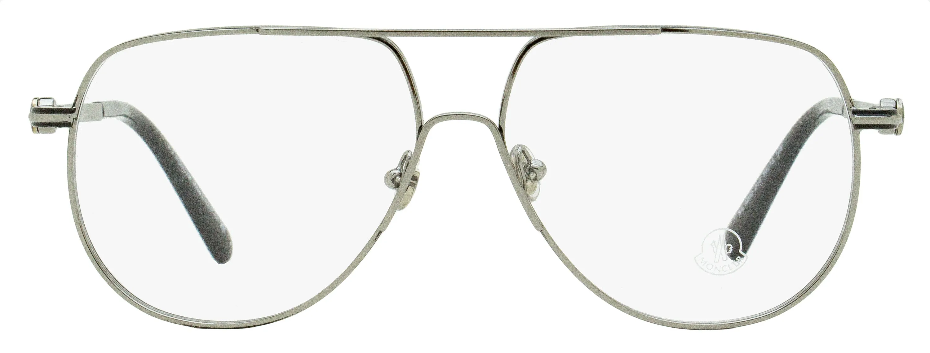 Moncler Men's Pilot Eyeglasses ML5202 014 Ruthenium/Black 56mm