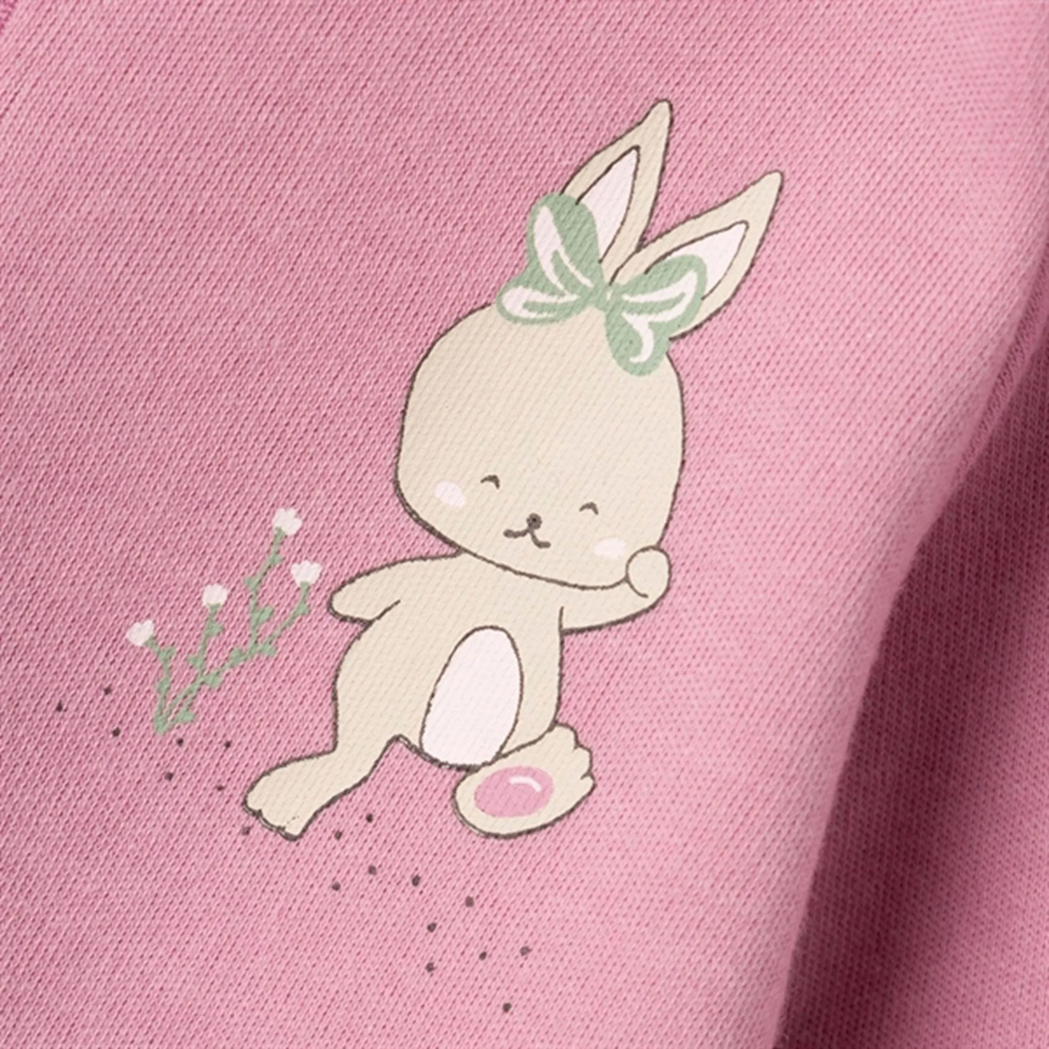 Name it Orchid Haze Nightsuit with Zipper Rabbit Noos