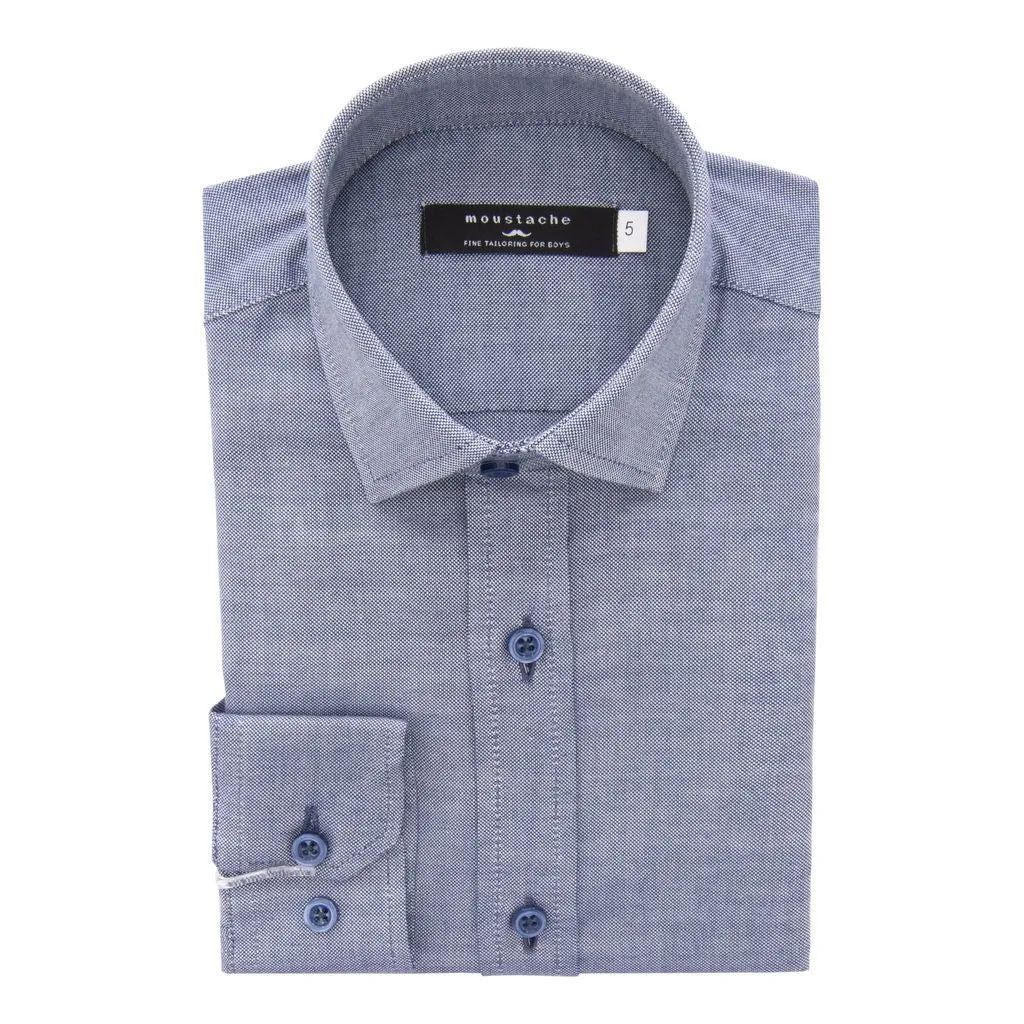 Navy Oxford Dress Shirt