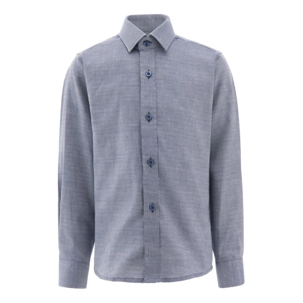 Navy Oxford Dress Shirt