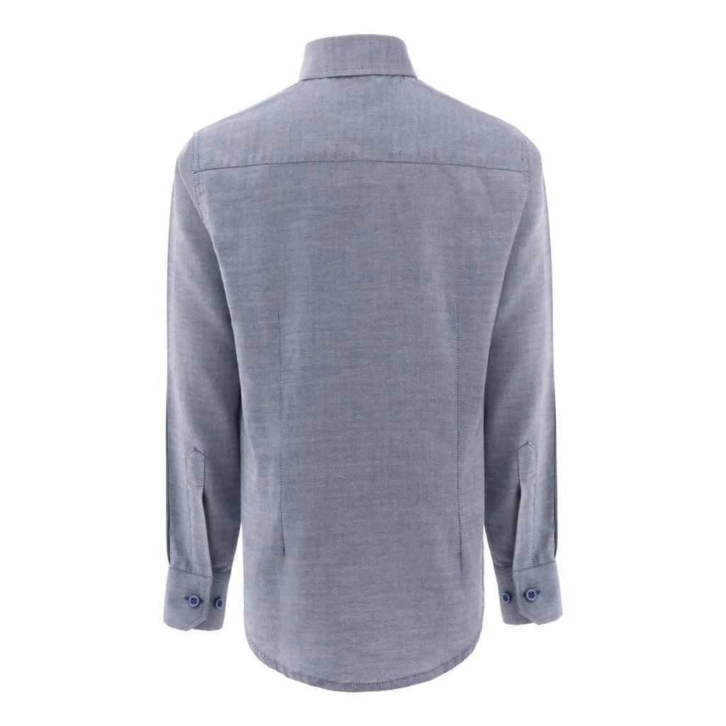 Navy Oxford Dress Shirt